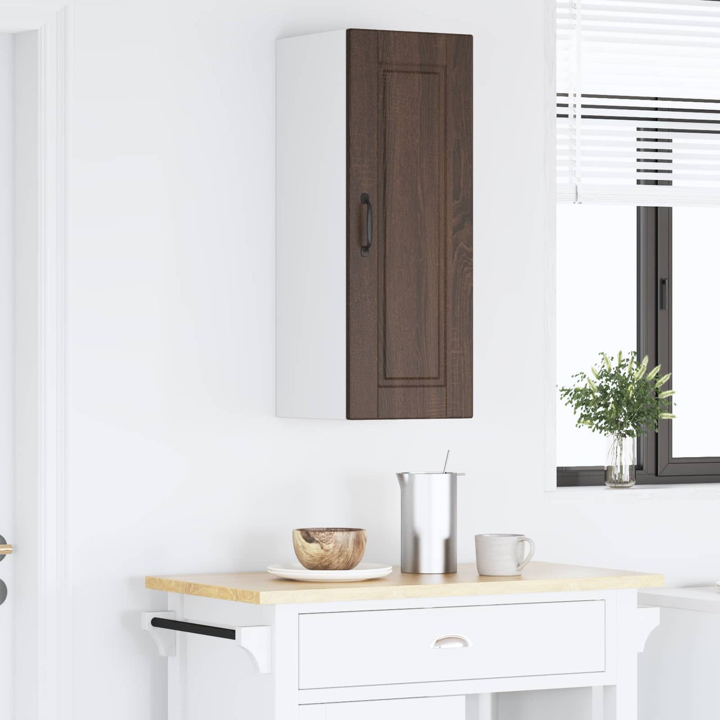 vidaXL Küchenschrank Braun Eichen-Optik 30 x 31 x 80 cm Holzwerkstoff