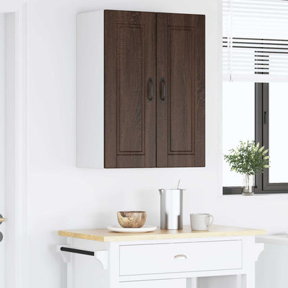 vidaXL Küchenschrank mit Tür 2 pcs Braun Eichen-Optik 30 x 31 x 80 cm