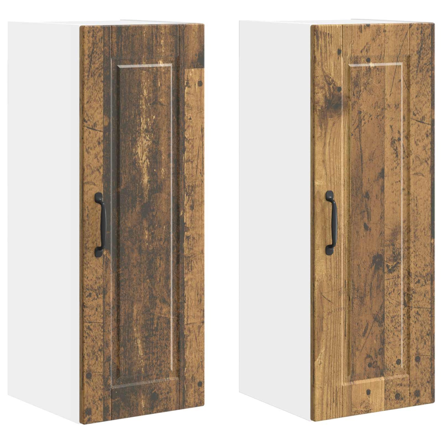 vidaXL Küchenschrank 2 pcs Altholz 30 x 31 x 80 cm Holzwerkstoff