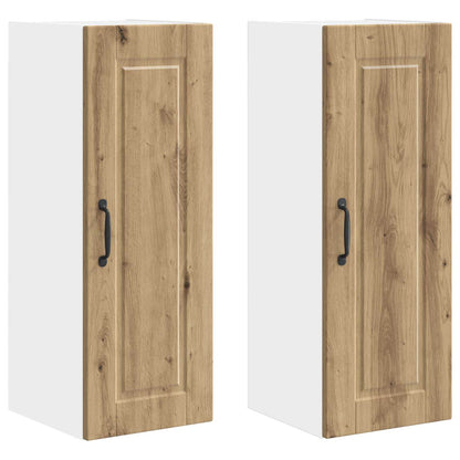vidaXL Küchenschrank 2 pcs Artisan-Eiche 30 x 31 x 80 cm Holzwerkstoff