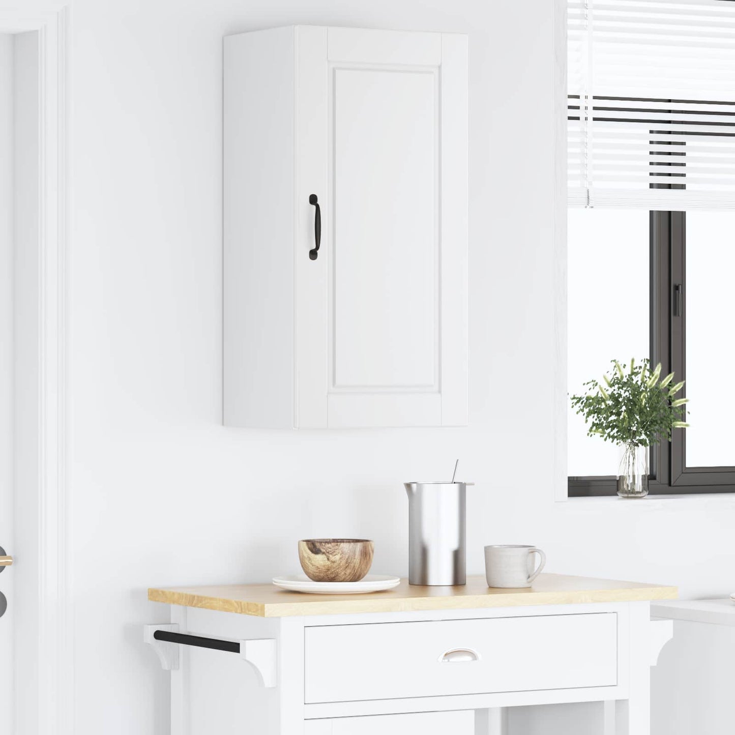 vidaXL Küchenschrank mit Regal Weiß 40 x 31 x 80 cm Holzwerkstoff