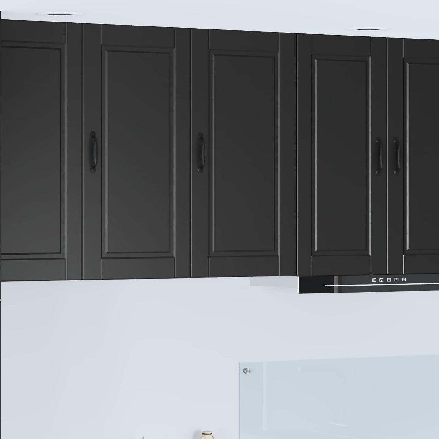 vidaXL Küchenschrank mit Regal Schwarz 40 x 31 x 80 cm Holzwerkstoff