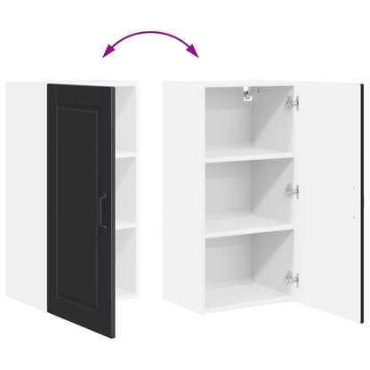 vidaXL Küchenschrank mit Regal Schwarz 40 x 31 x 80 cm Holzwerkstoff