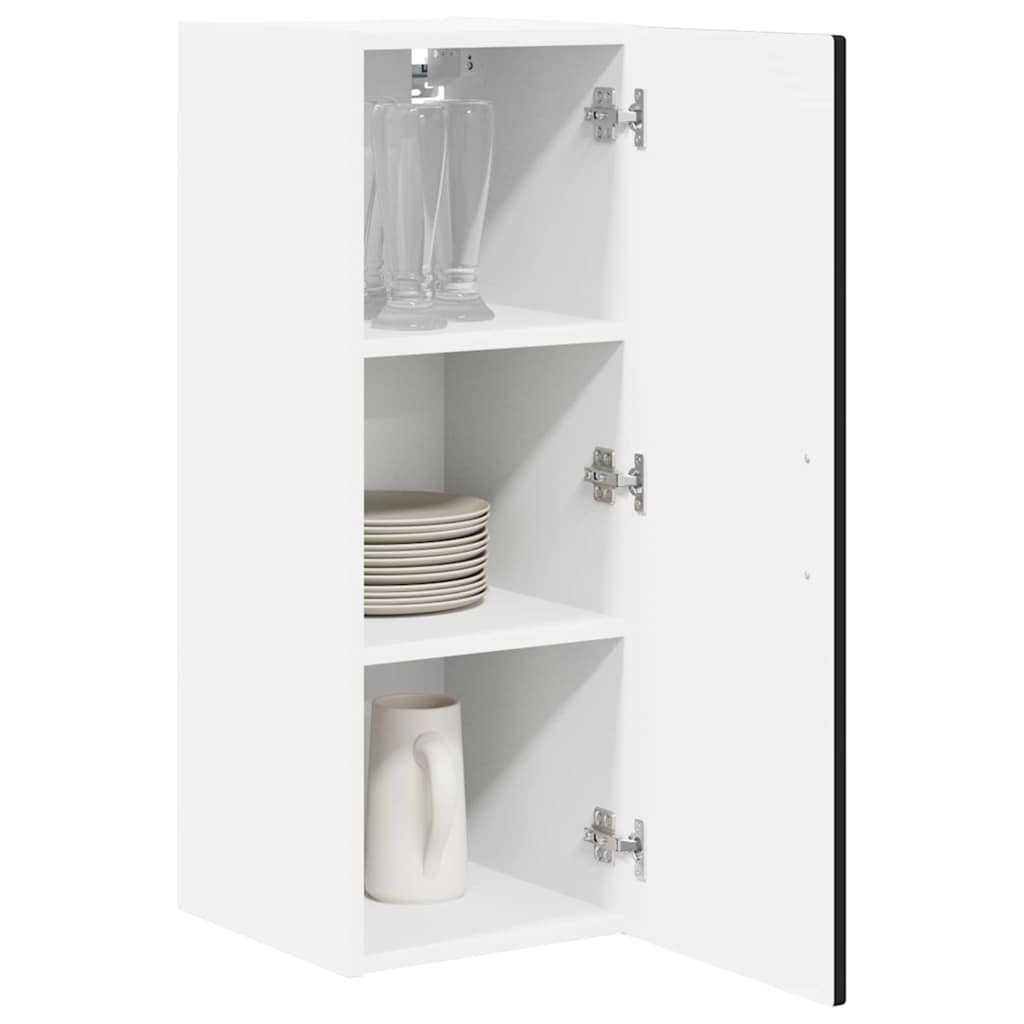 vidaXL Küchenschrank mit Regal Schwarz 40 x 31 x 80 cm Holzwerkstoff