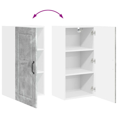 vidaXL Küchenschrank mit Tür Beton Grau 40 x 31 x 80 cm Holzwerkstoff