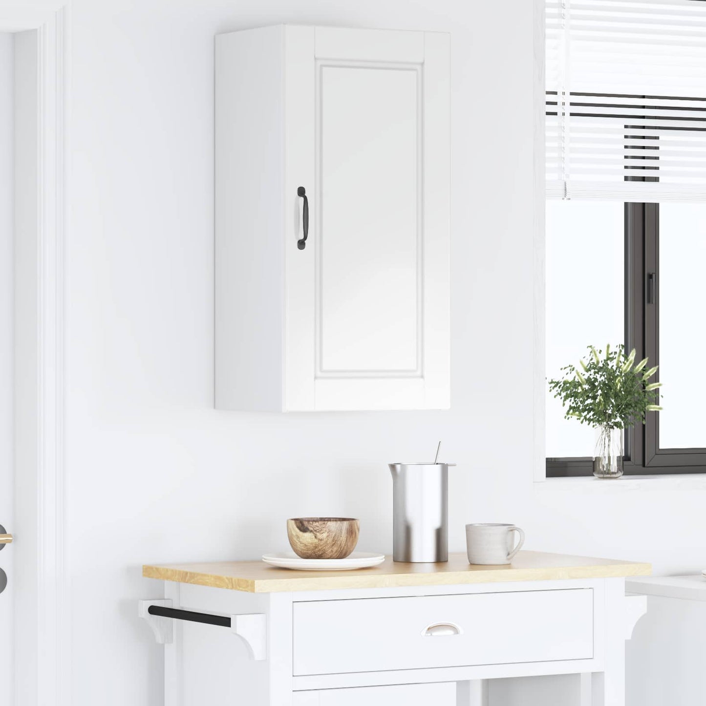 vidaXL Küchenschrank Hochglanz Weiß 40 x 31 x 80 cm Holzwerkstoff