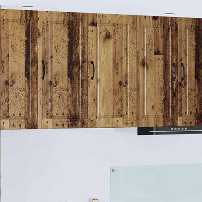 vidaXL Küchenschrank mit Regal Altholz 40 x 31 x 80 cm Holzwerkstoff