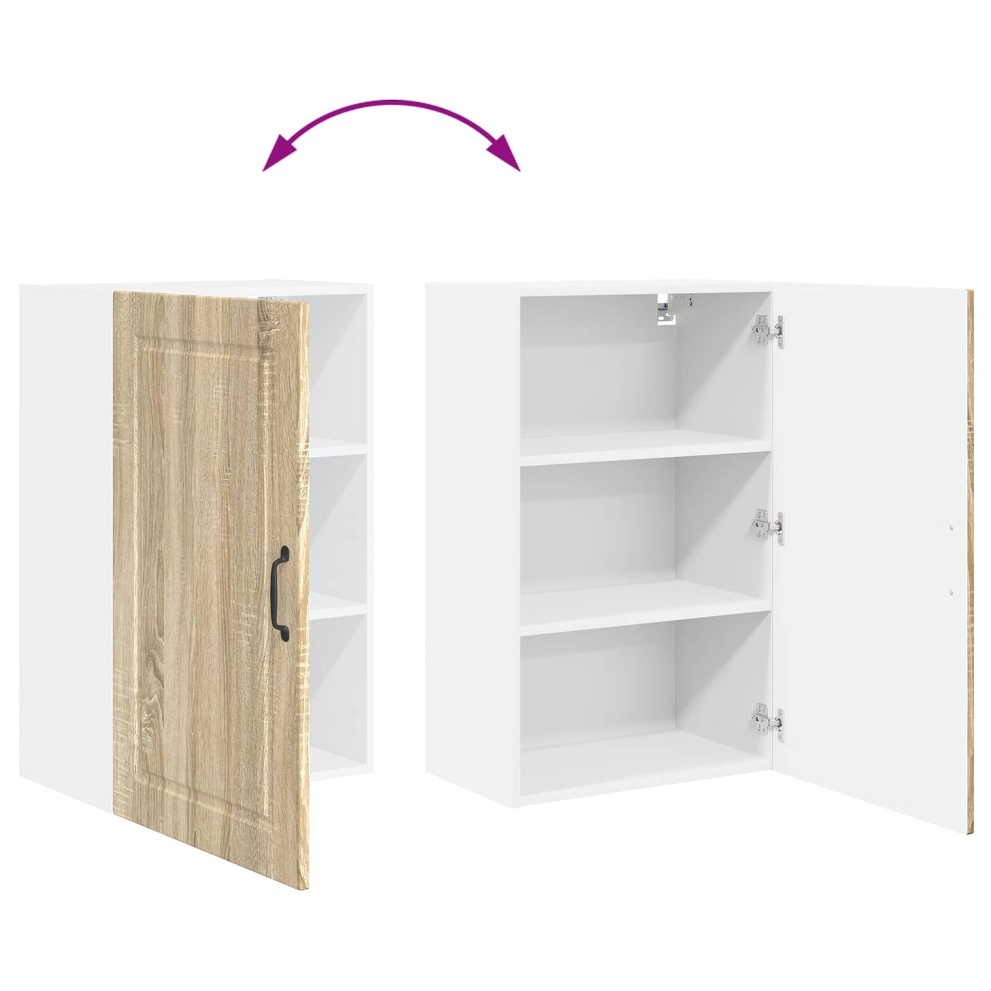 Küchenschrank Sonoma-Eiche 50 x 31 x 80 cm Holzwerkstoff