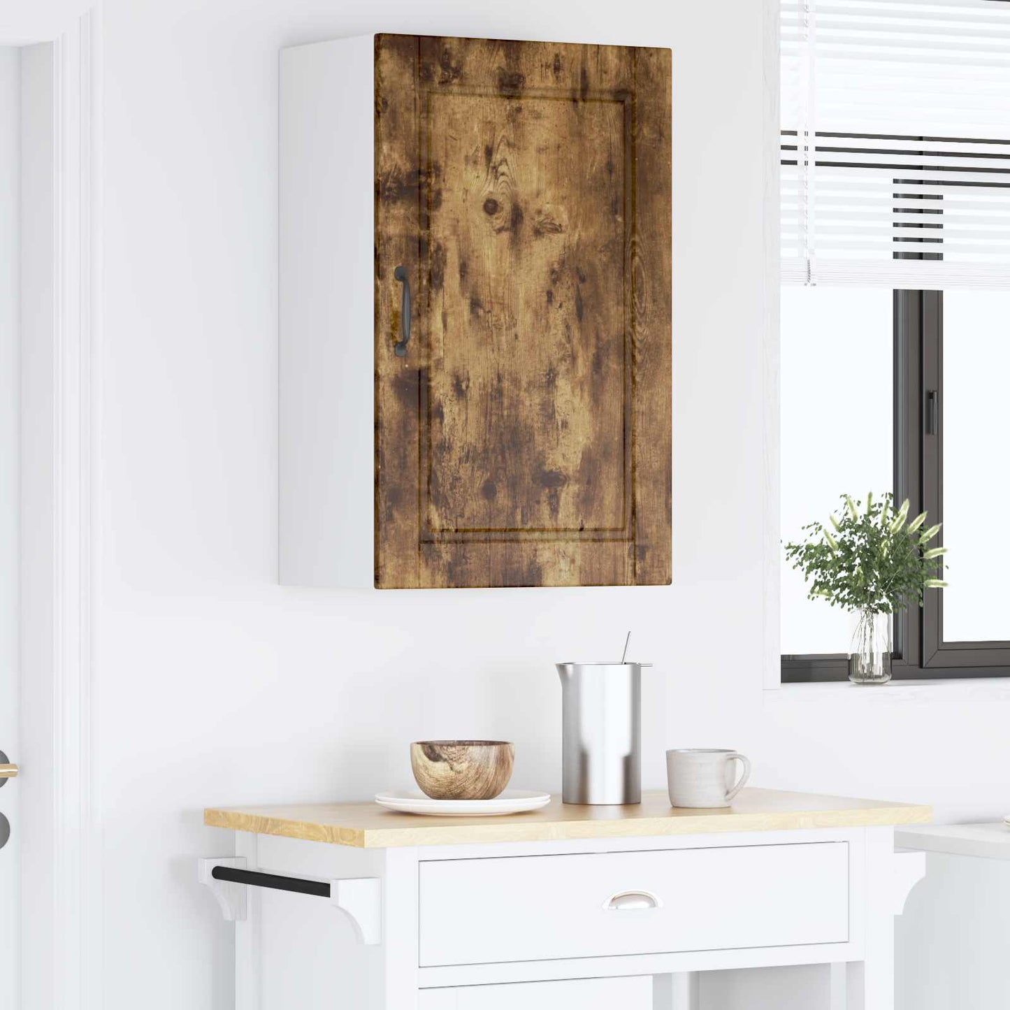vidaXL Küchenschrank Geräucherte Eiche 50 x 31 x 80 cm Holzwerkstoff
