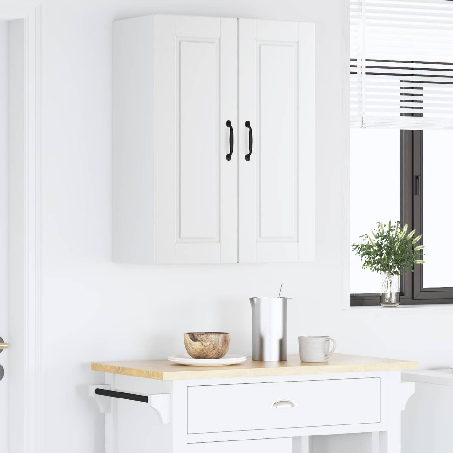vidaXL Küchenschrank mit Regal Weiß 60 x 31 x 80 cm Holzwerkstoff
