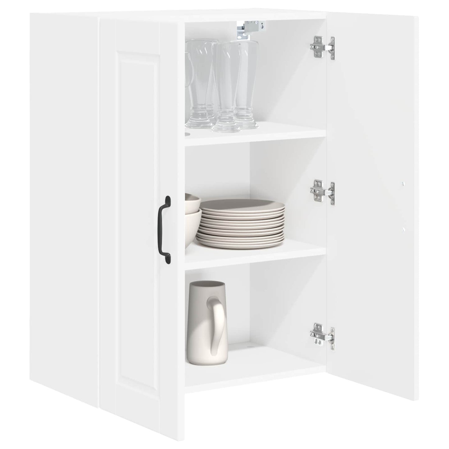 vidaXL Küchenschrank mit Regal Weiß 60 x 31 x 80 cm Holzwerkstoff