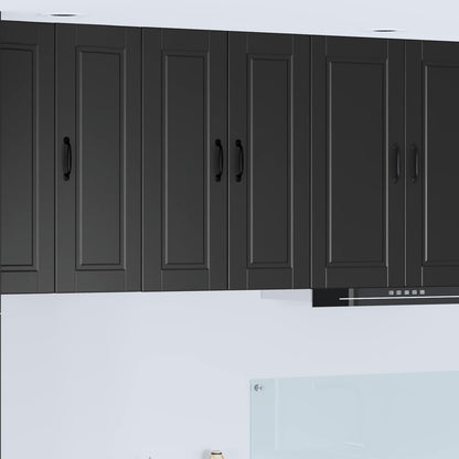 vidaXL Küchenschrank mit Regal Schwarz 60 x 31 x 80 cm Holzwerkstoff