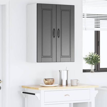vidaXL Küchenschrank mit Regal Schwarz 60 x 31 x 80 cm Holzwerkstoff