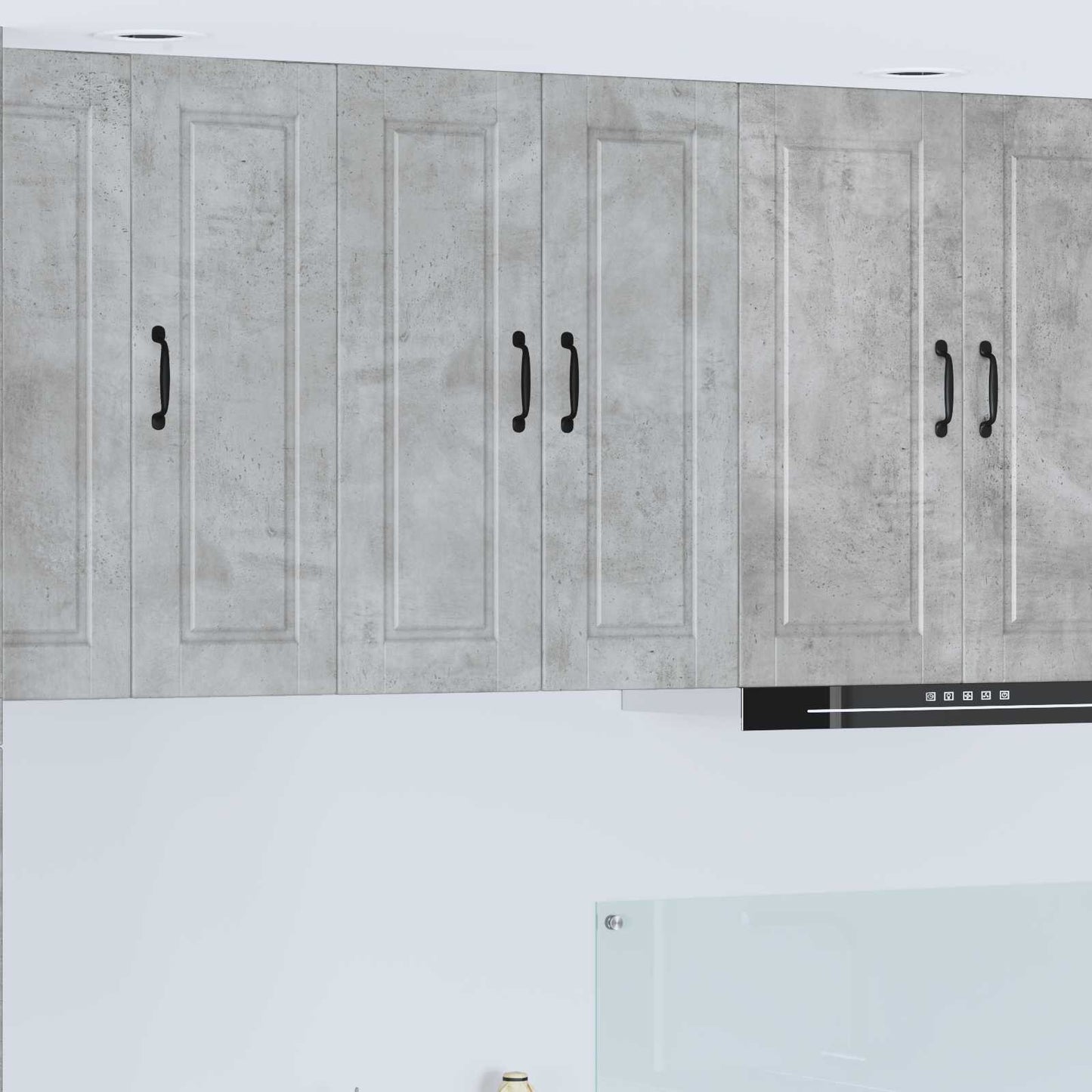 vidaXL Küchenschrank mit Tür Beton Grau 60 x 31 x 80 cm Holzwerkstoff