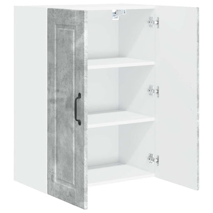 vidaXL Küchenschrank mit Tür Beton Grau 60 x 31 x 80 cm Holzwerkstoff