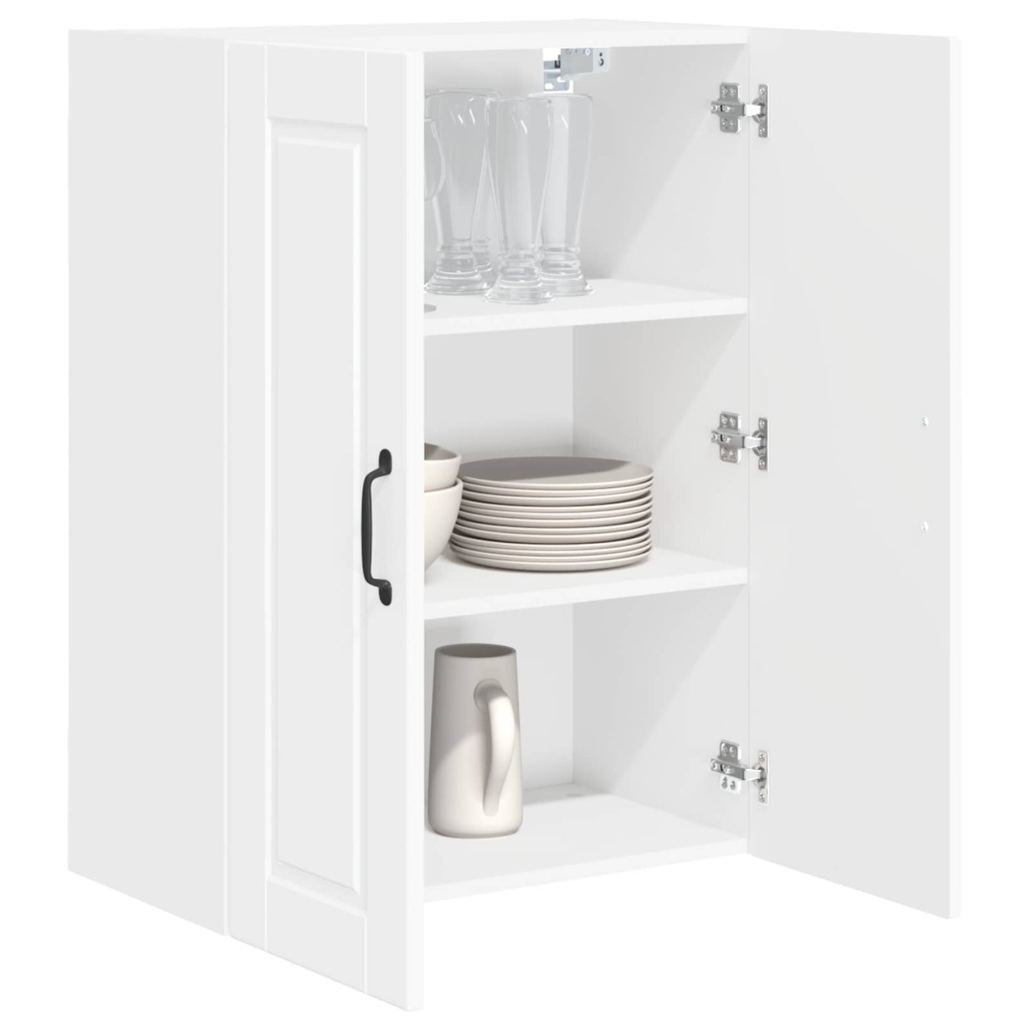 vidaXL Küchenschrank Hochglanz Weiß 60 x 31 x 80 cm Holzwerkstoff