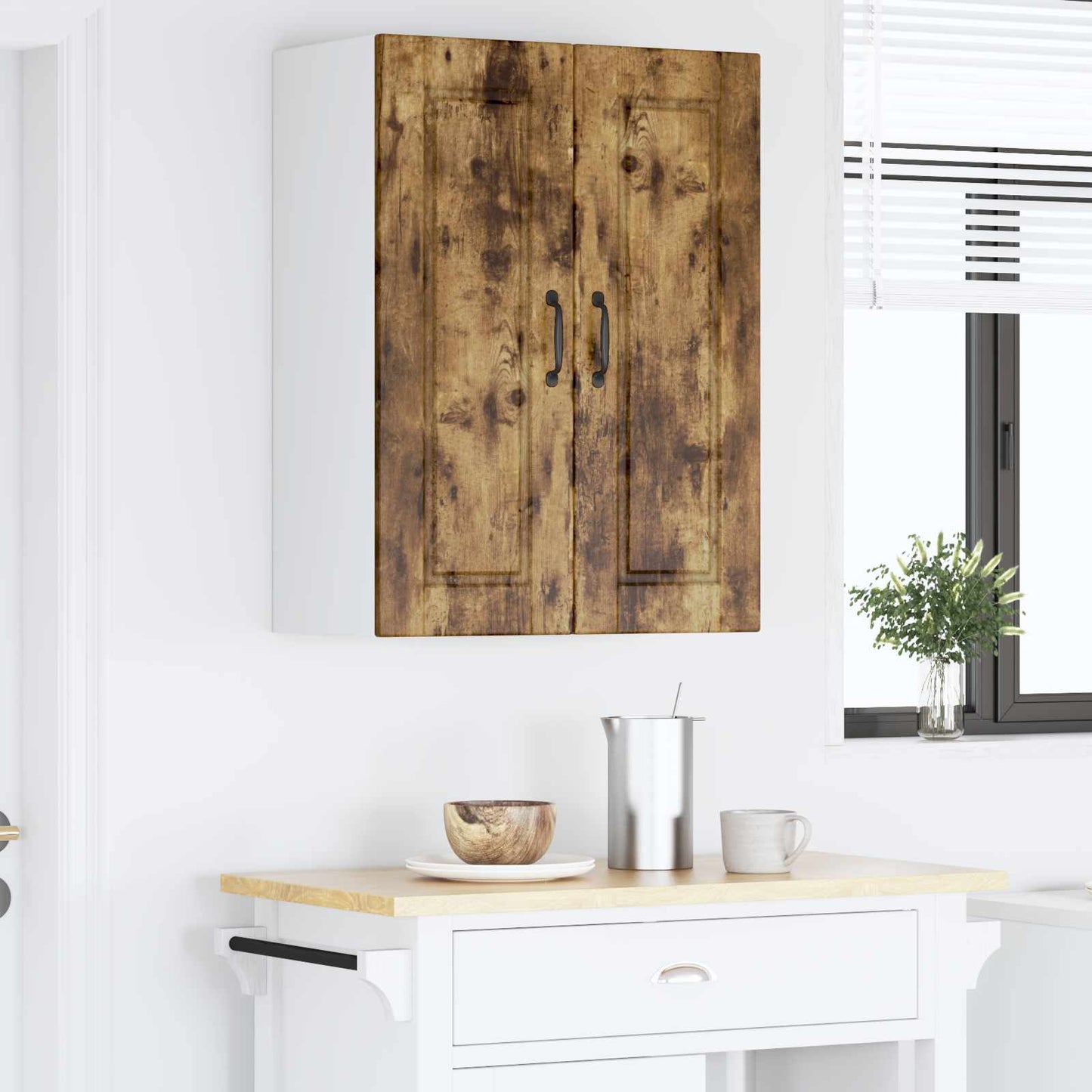 vidaXL Küchenschrank Geräucherte Eiche 60 x 31 x 80 cm Holzwerkstoff
