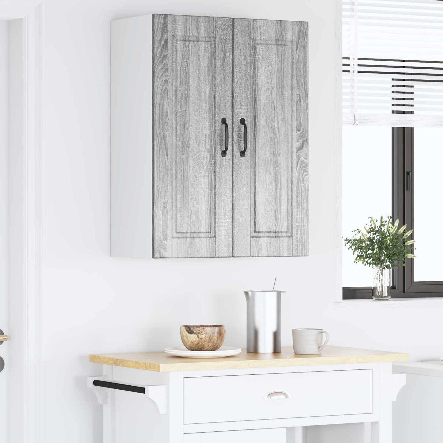 vidaXL Küchenschrank Graues Sonoma 60 x 31 x 80 cm Holzwerkstoff
