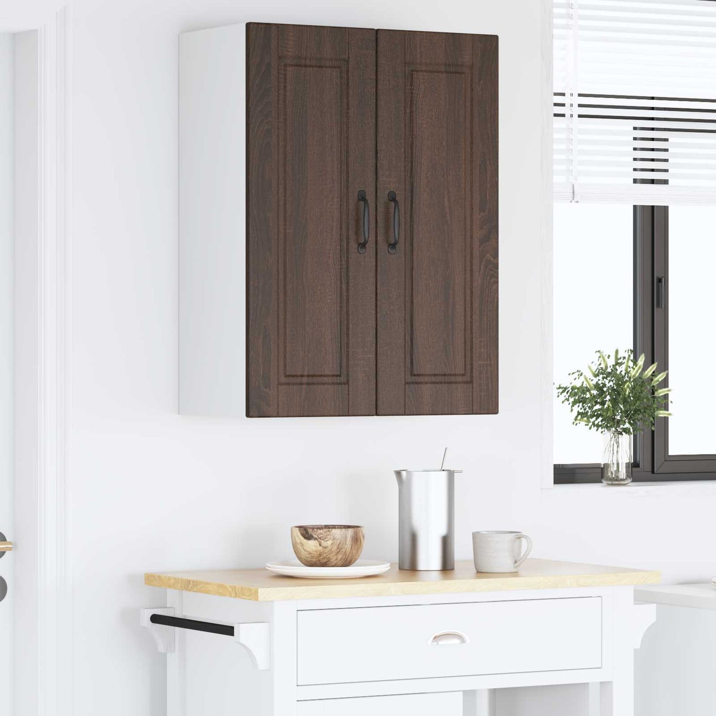 vidaXL Küchenschrank Braun Eichen-Optik 60 x 31 x 80 cm Holzwerkstoff
