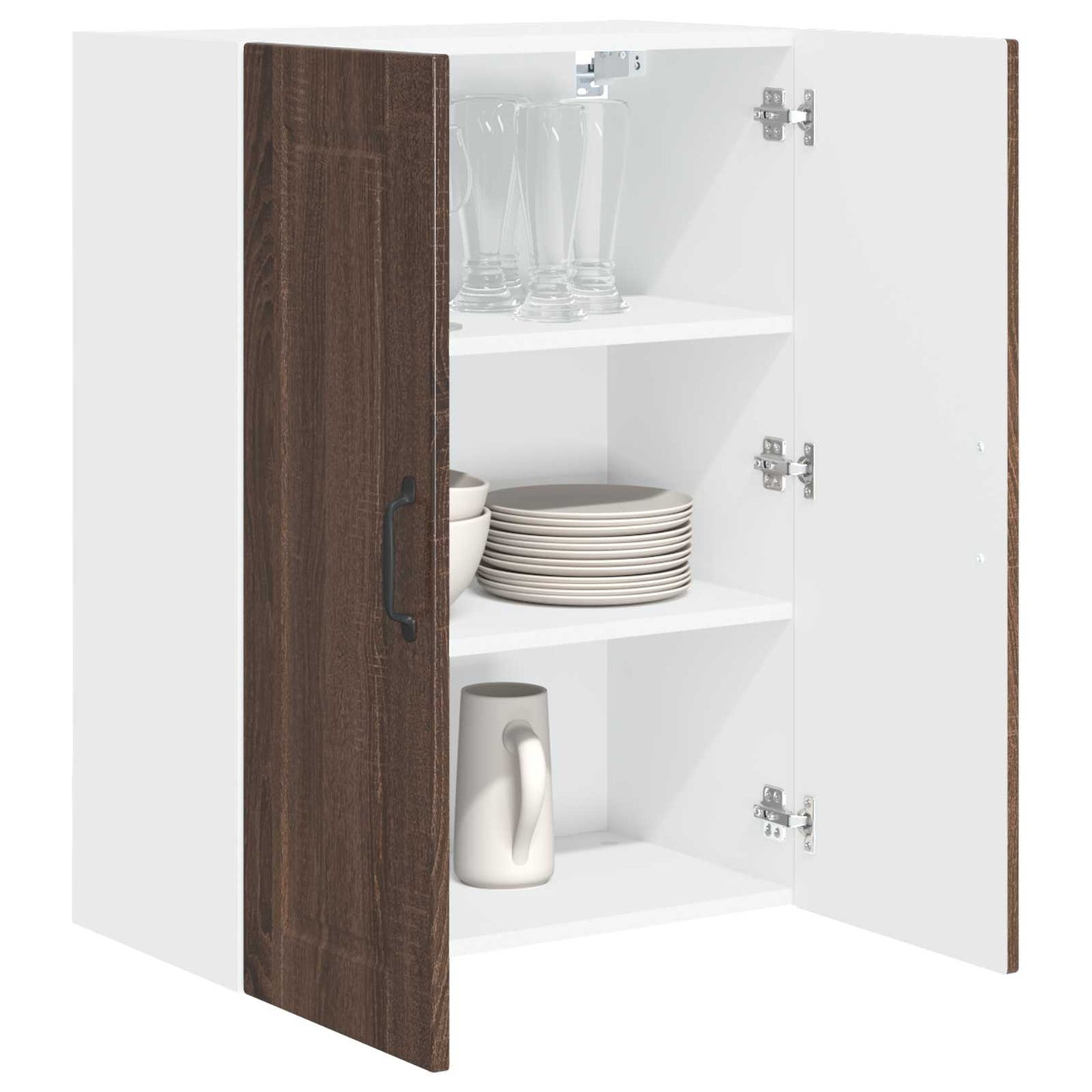 vidaXL Küchenschrank Braun Eichen-Optik 60 x 31 x 80 cm Holzwerkstoff