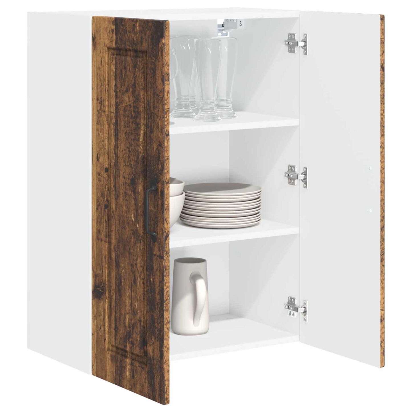 vidaXL Küchenschrank mit Regal Altholz 60 x 31 x 80 cm Holzwerkstoff