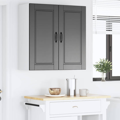 vidaXL Küchenschrank mit Regal Schwarz 80 x 31 x 80 cm Holzwerkstoff