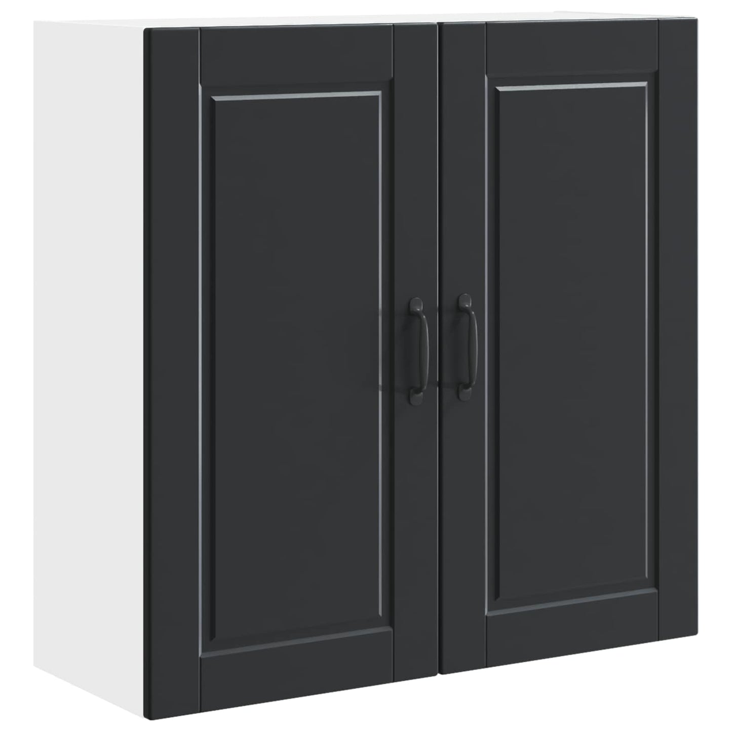 vidaXL Küchenschrank mit Regal Schwarz 80 x 31 x 80 cm Holzwerkstoff