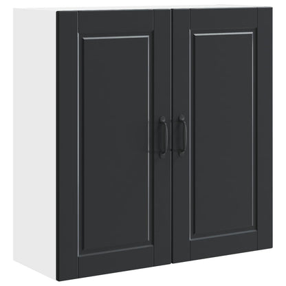 vidaXL Küchenschrank mit Regal Schwarz 80 x 31 x 80 cm Holzwerkstoff