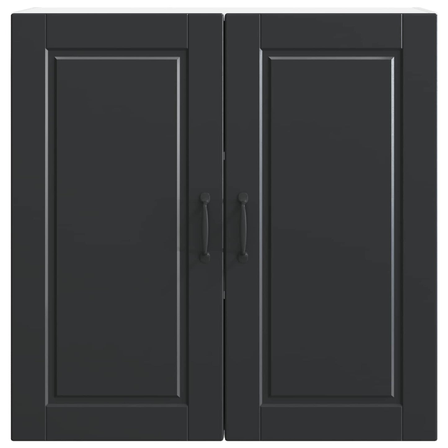vidaXL Küchenschrank mit Regal Schwarz 80 x 31 x 80 cm Holzwerkstoff