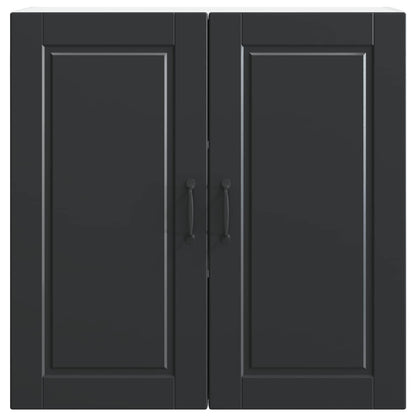 vidaXL Küchenschrank mit Regal Schwarz 80 x 31 x 80 cm Holzwerkstoff