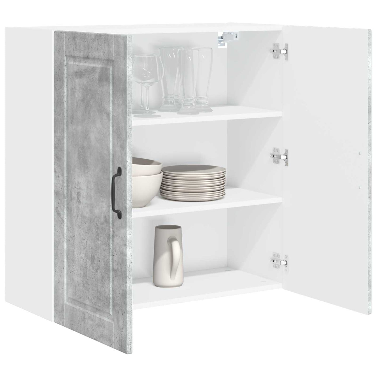 vidaXL Küchenschrank mit Tür Beton Grau 80 x 31 x 80 cm Holzwerkstoff