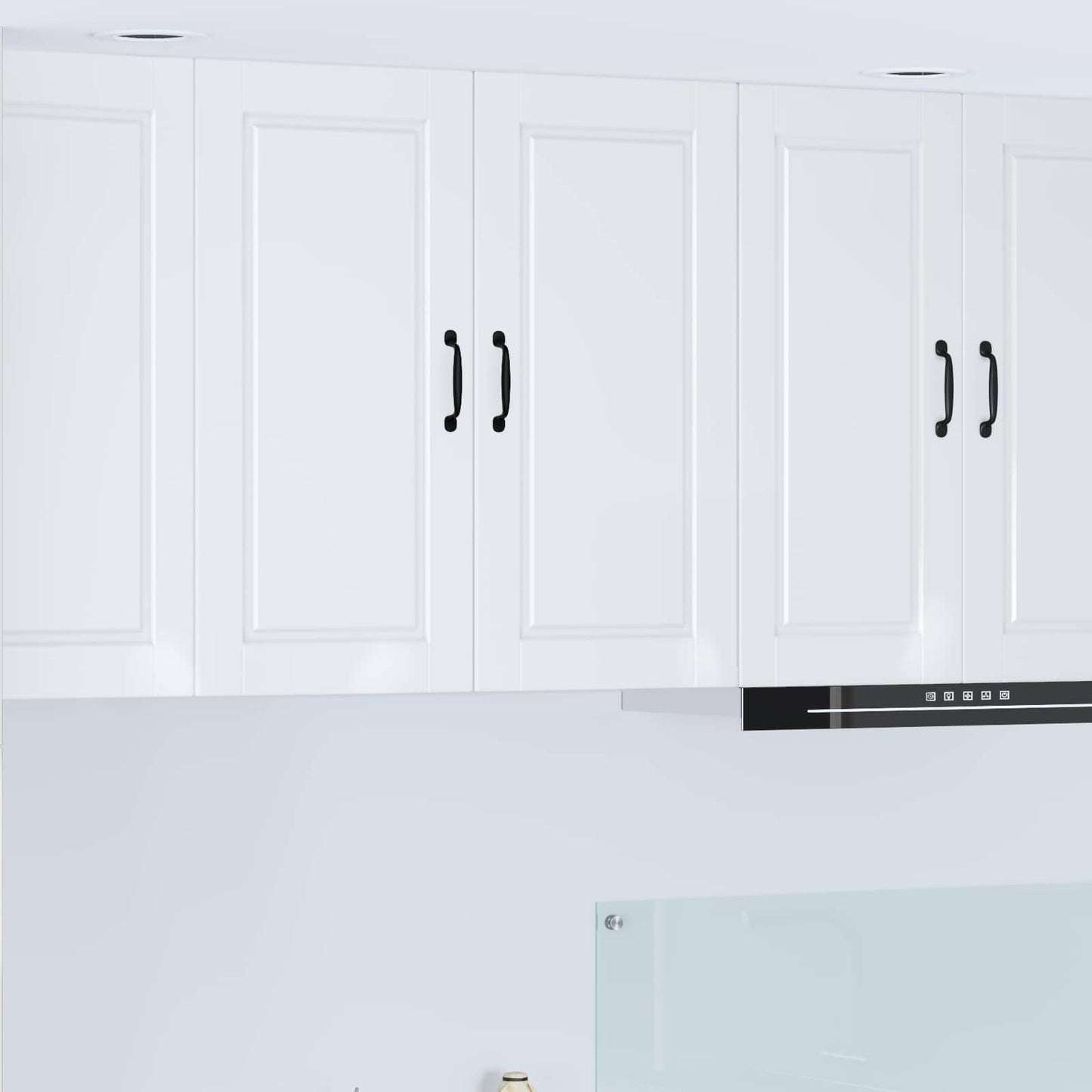 vidaXL Küchenschrank Hochglanz Weiß 80 x 31 x 80 cm Holzwerkstoff