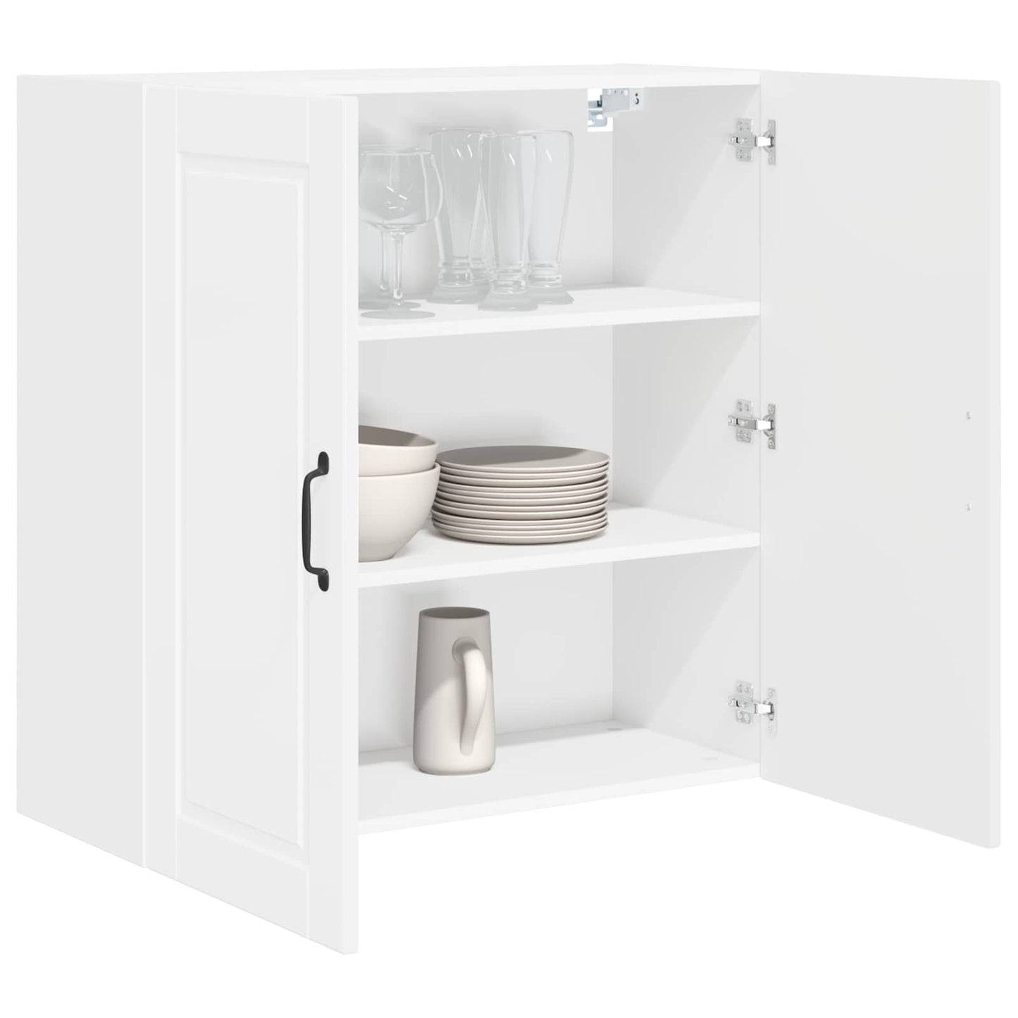 vidaXL Küchenschrank Hochglanz Weiß 80 x 31 x 80 cm Holzwerkstoff
