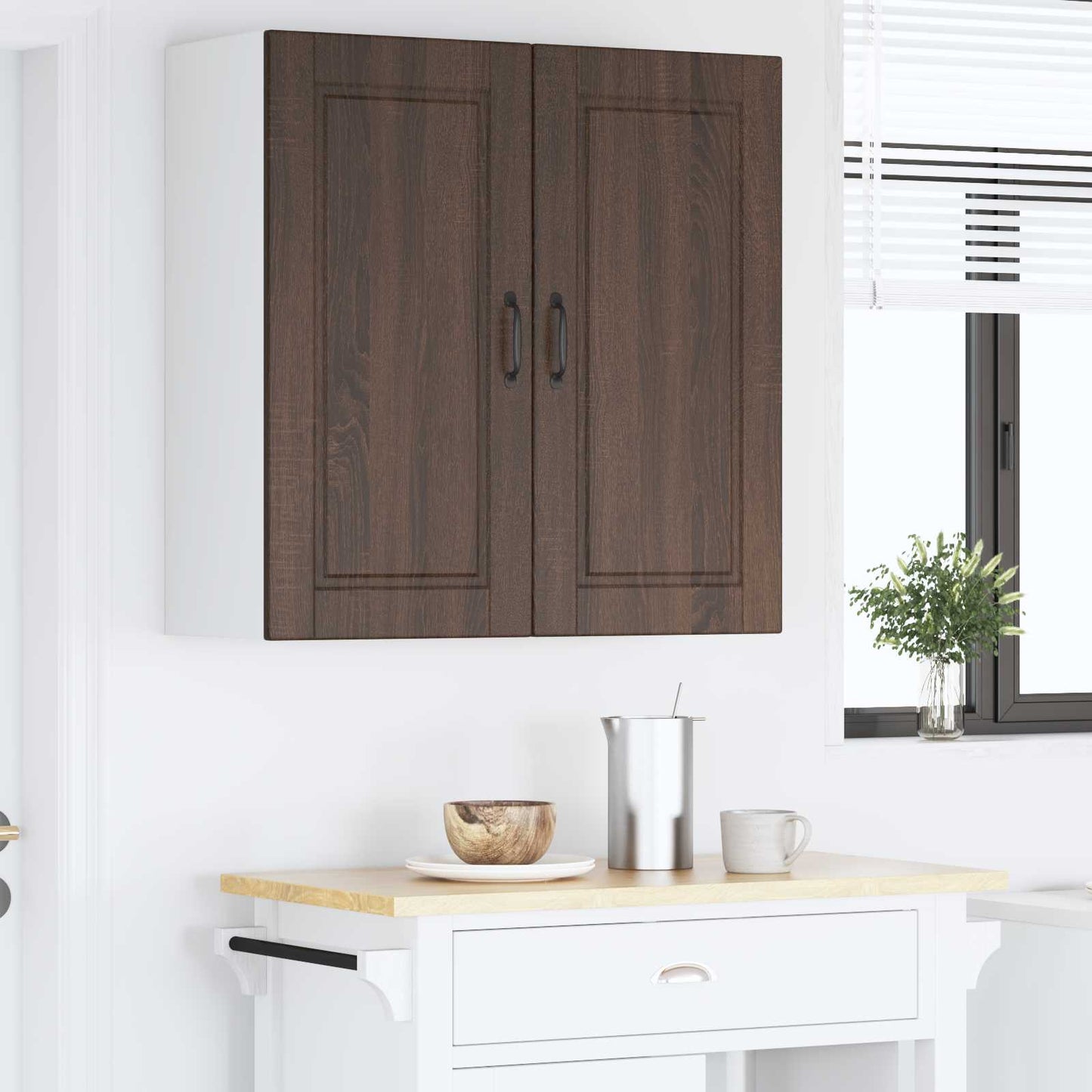 Küchenschrank Braun Eichen-Optik 80 x 31 x 80 cm Holzwerkstoff