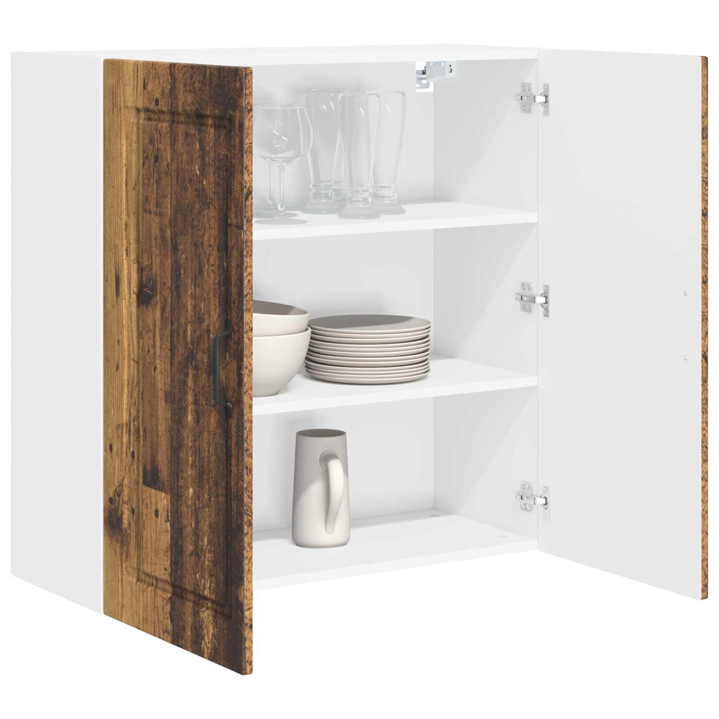 vidaXL Küchenschrank mit Regal Altholz 80 x 31 x 80 cm Holzwerkstoff
