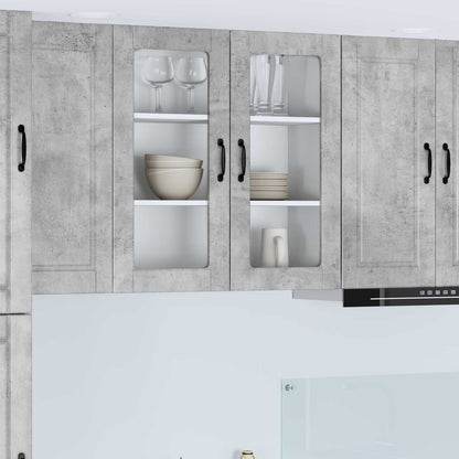 vidaXL Küchenschrank mit Tür Beton Grau 80 x 31 x 80 cm Holzwerkstoff