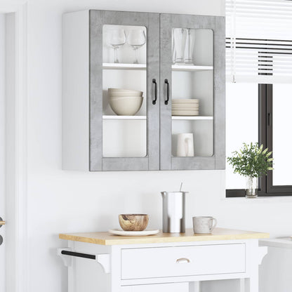 vidaXL Küchenschrank mit Tür Beton Grau 80 x 31 x 80 cm Holzwerkstoff
