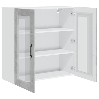 vidaXL Küchenschrank mit Tür Beton Grau 80 x 31 x 80 cm Holzwerkstoff