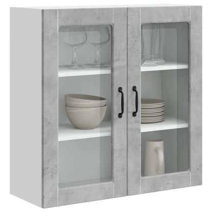 vidaXL Küchenschrank mit Tür Beton Grau 80 x 31 x 80 cm Holzwerkstoff