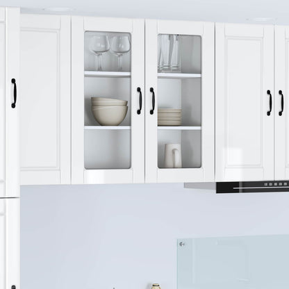 vidaXL Küchenschrank Hochglanz Weiß 80 x 31 x 80 cm Holzwerkstoff