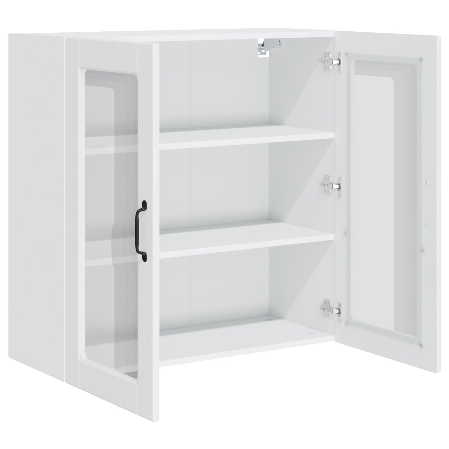 vidaXL Küchenschrank Hochglanz Weiß 80 x 31 x 80 cm Holzwerkstoff