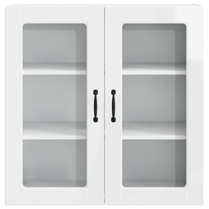 vidaXL Küchenschrank Hochglanz Weiß 80 x 31 x 80 cm Holzwerkstoff