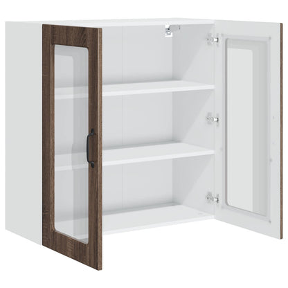 vidaXL Küchenschrank Braun Eichen-Optik 80 x 31 x 80 cm Holzwerkstoff