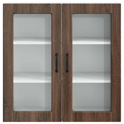 vidaXL Küchenschrank Braun Eichen-Optik 80 x 31 x 80 cm Holzwerkstoff