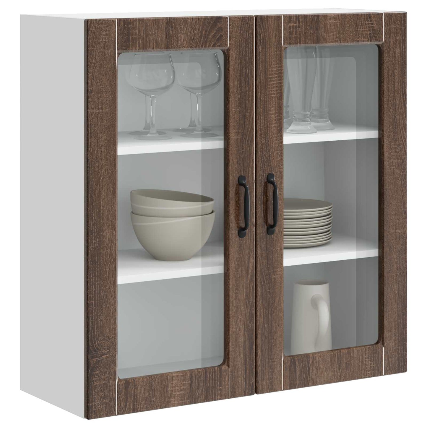 vidaXL Küchenschrank Braun Eichen-Optik 80 x 31 x 80 cm Holzwerkstoff