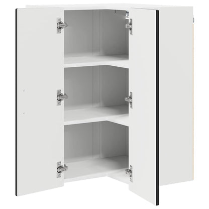 vidaXL Küchenschrank mit Regal Schwarz 57 x 57 x 80 cm Holzwerkstoff