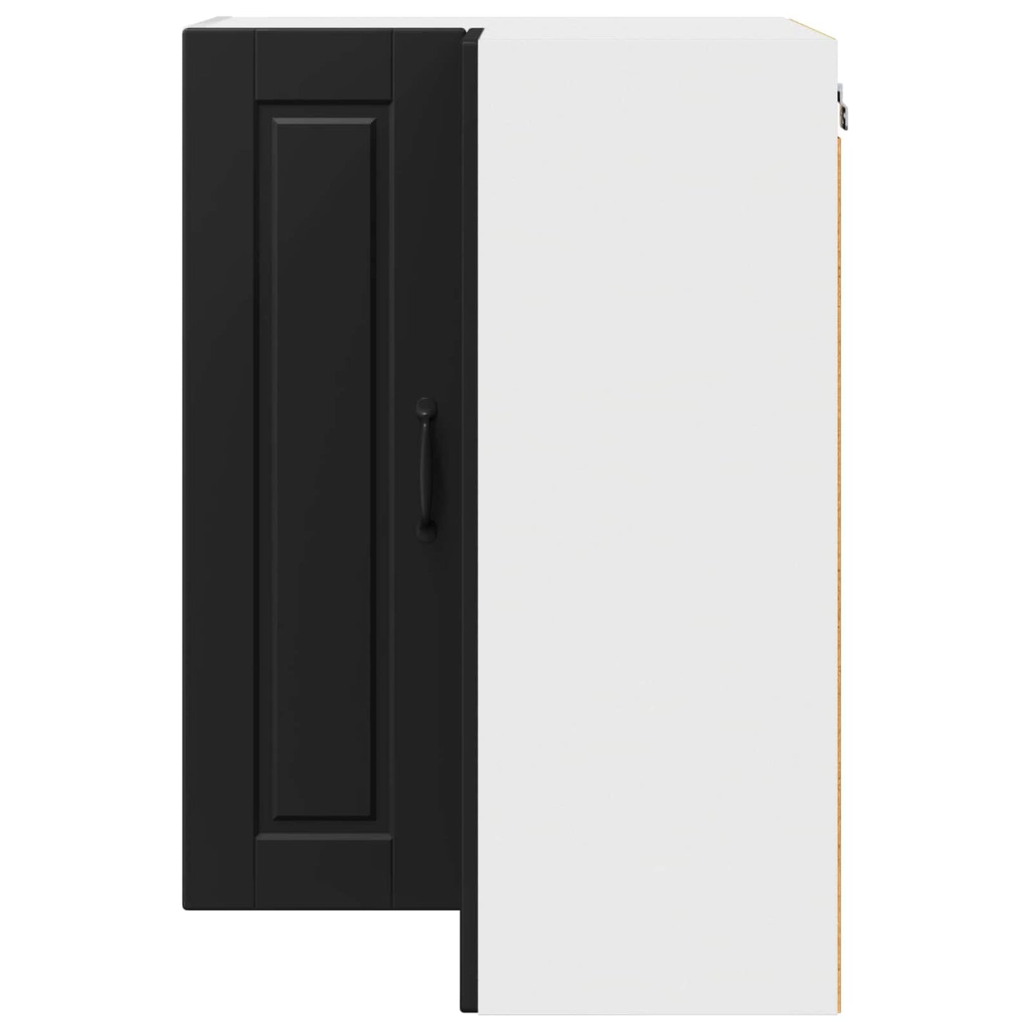 vidaXL Küchenschrank mit Regal Schwarz 57 x 57 x 80 cm Holzwerkstoff