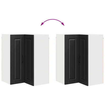 vidaXL Küchenschrank mit Regal Schwarz 57 x 57 x 80 cm Holzwerkstoff