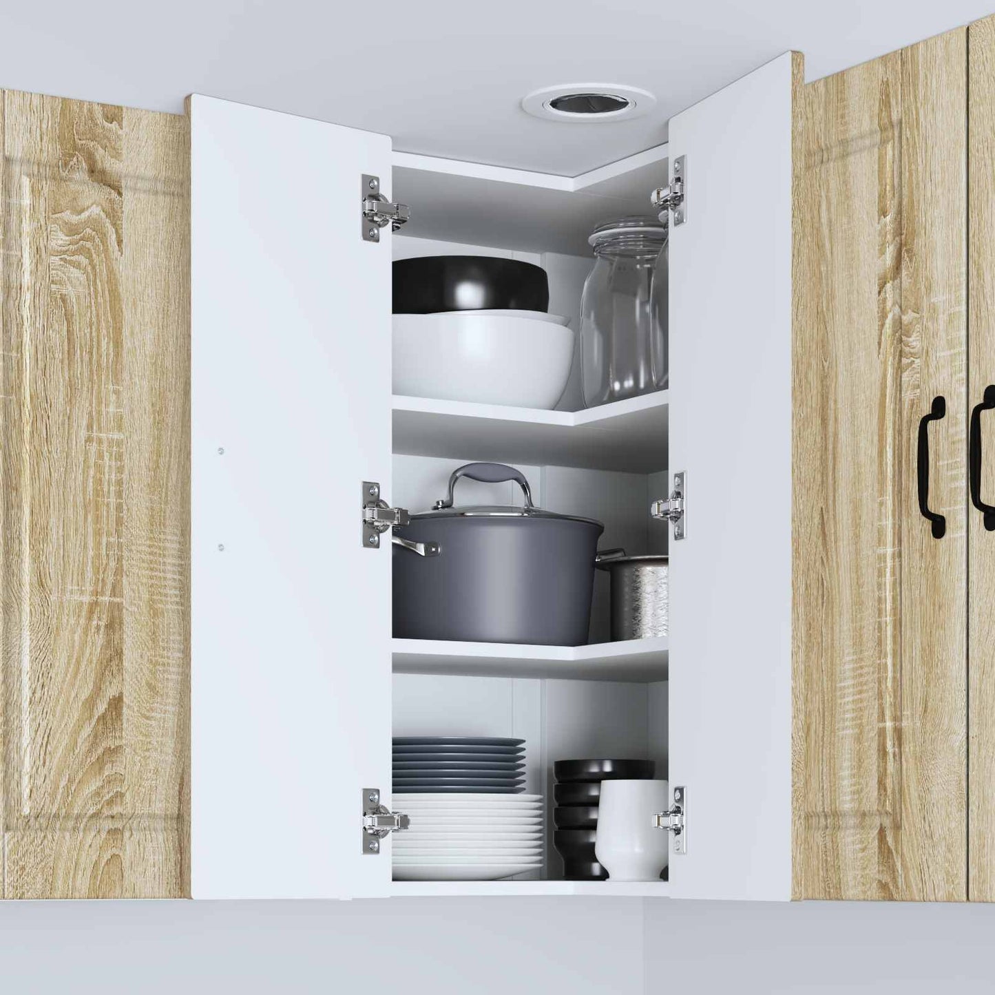 vidaXL Küchenschrank Sonoma-Eiche 57 x 57 x 80 cm Holzwerkstoff