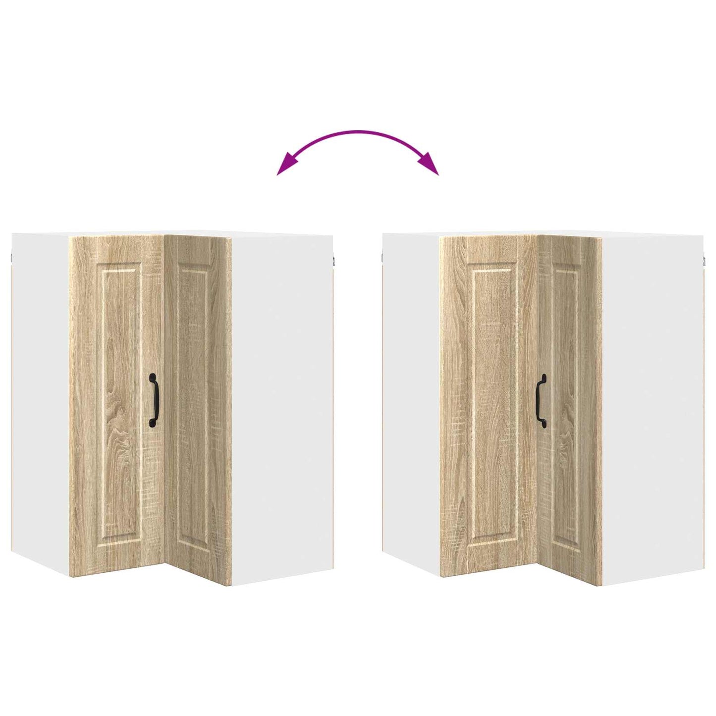 vidaXL Küchenschrank Sonoma-Eiche 57 x 57 x 80 cm Holzwerkstoff